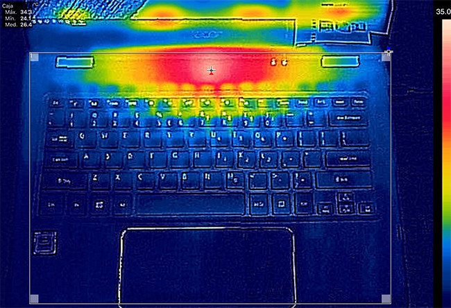 Acer Spin 7 Captura Termica Carga