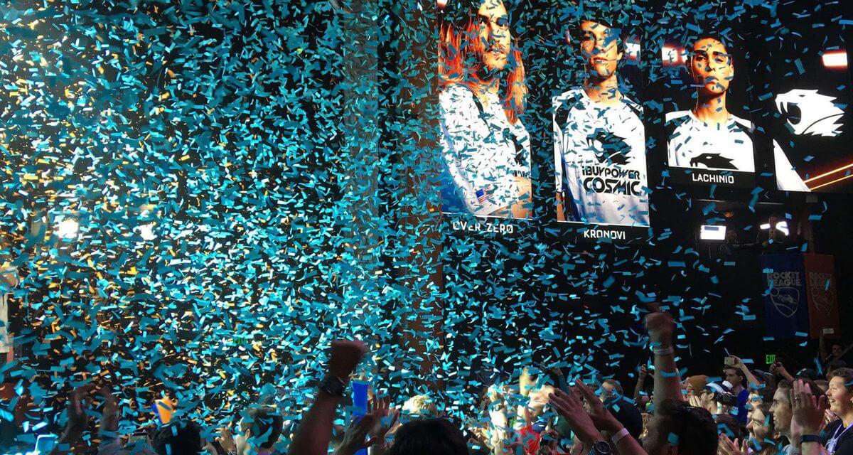 Confetti flew as Cosmic was crowned the first RLCS champion.