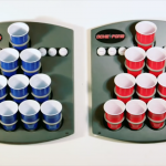 Take the party wherever you go with this portable beer pong table