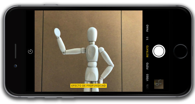 iPhone 7 Plus, interfaz de cámara
