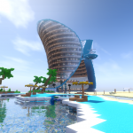 Amazing tropical resort in ‘Minecraft’ makes us wish we were digital cube people